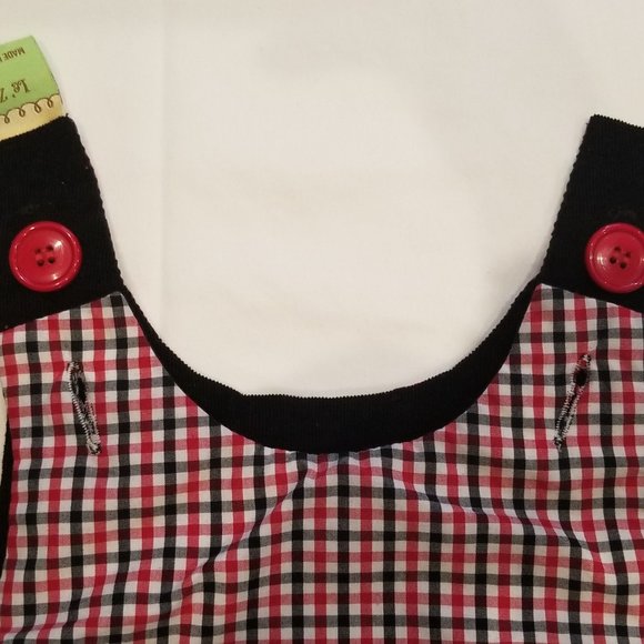 Le' Za Me Girls 24M Hand Smocked Reversible Top and Pants Set - Picture 8 of 12